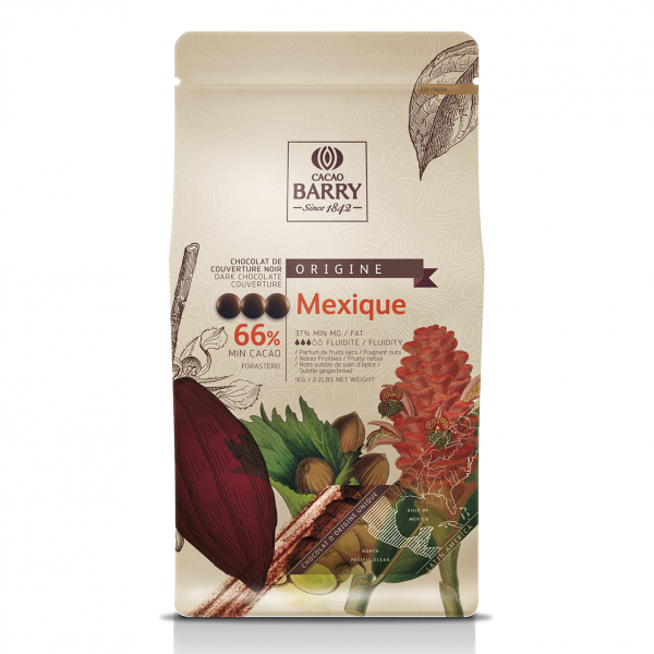 Шоколад темный Mexico Cacao Barry CHD-N66MEX-2B-U73  66% 6*1кг