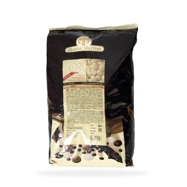 Шоколад белый "Ariba Bianco Dischi" 36/38 31% 1 кг