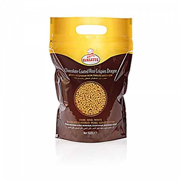 Украшение шоколадное ШАРИКИ КРИСПИ золото 1 кг K060106N