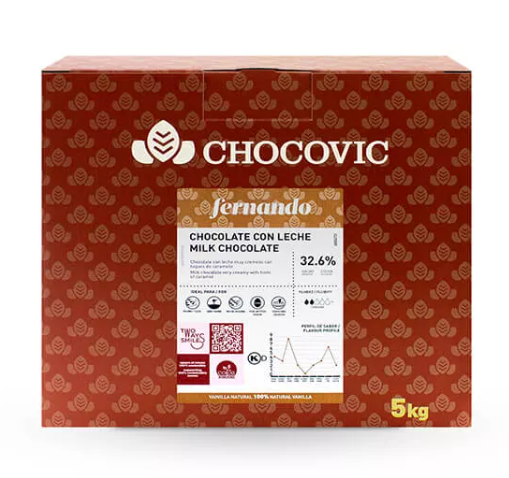Шоколад молочный Chocovic Fernando 32,6% CHM-T19CHVC-94B 3штх5кг