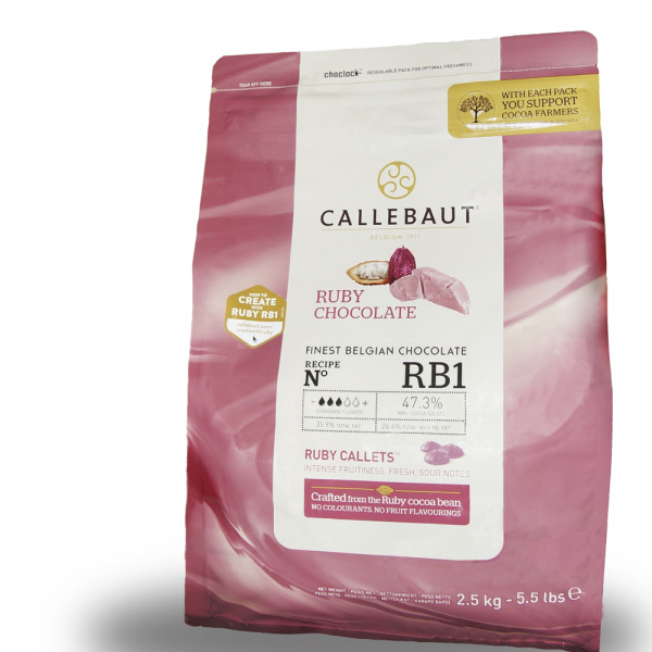 Шоколад рубиновый Ruby Callebaut CHR-R35RB1-E4-U70 4*2,5кг 