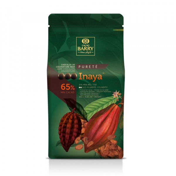 Шоколад темный INAYA Pistoles Cacao Barry 65% CHD-S65INAY-2BU73 1кг