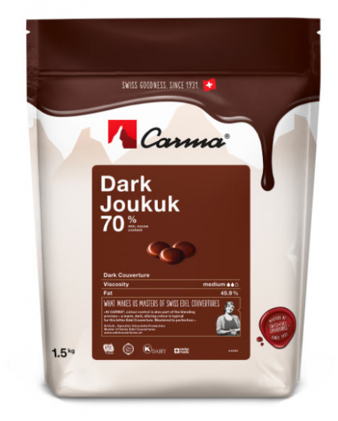 Шоколад горький Carma Joukuk 70% CHD-M138JOKUE6-Z71, 5шт*1,5кг