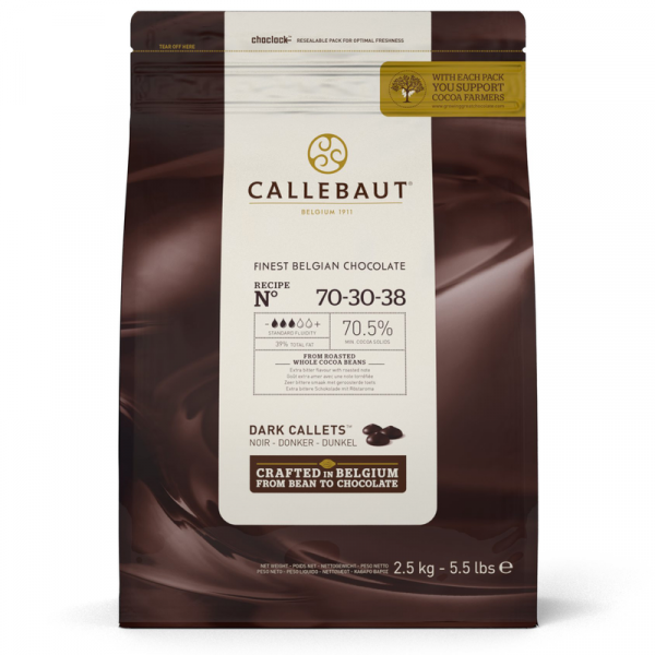 Шоколад горький Callebaut 70% 70-30-38-RT-U71 8*2,5кг 