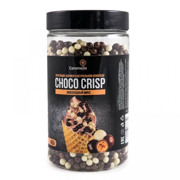 Шарики Caramella Choco Crisp Шоколадный микс 400 гр