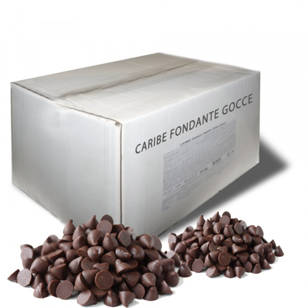 Глазурь шоколадная термостабильная капли "Gocce Fondente 850" 20кг