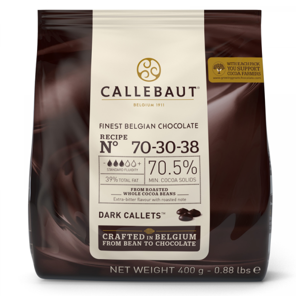 Шоколад горький Callebaut 70,5% 70-30-38-E0-D94 7*0,4кг