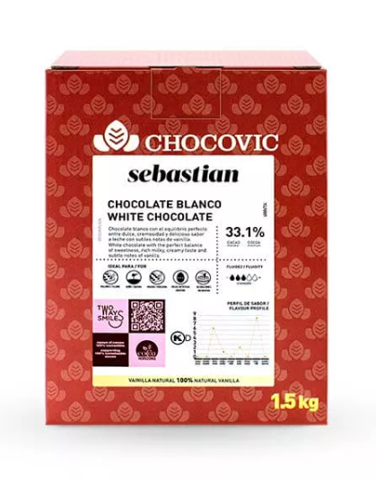 Шоколад белый Chocovic Sebastian 33,1% CHW-S4CHVC-69B 1,5кг