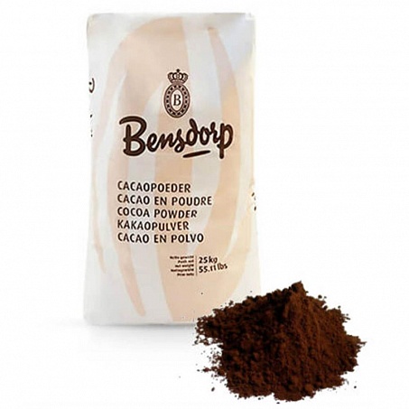 Какао порошок алкализованный Callebaut Bensdorp 10-12% Германия 100053-793,  25 кг