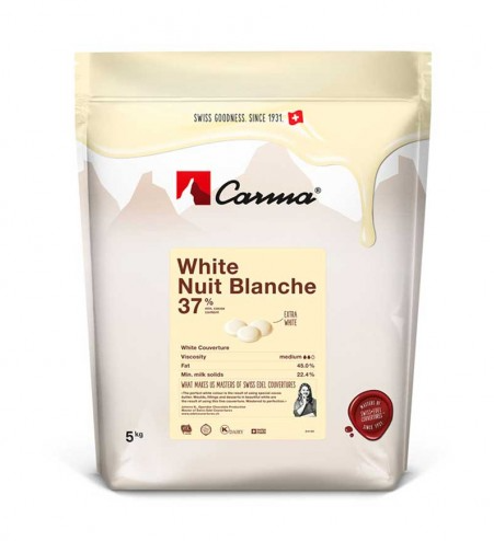 Шоколад белый в монетах Carma White Nuit Blanche 37% CHW-N153NUBLE6-Z72, 2шт* 5кг