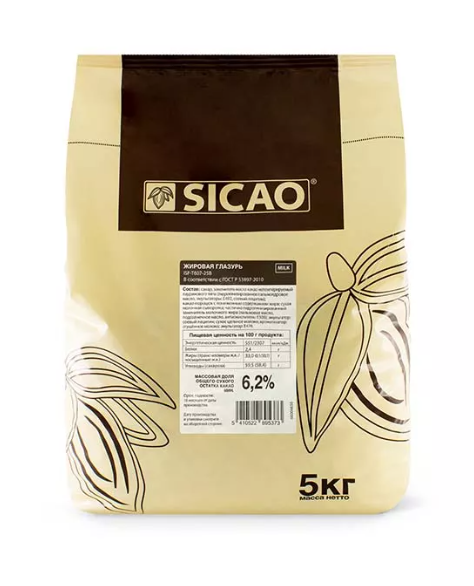 Глазурь молочная Sicao ISF-T607-25B 3*5кг